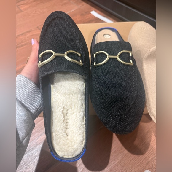 Rothy’s The ReVelvet™ Cozy Bit Loafer Mule in ReVelvet™ Black size 10.5 new!! - Picture 10 of 12